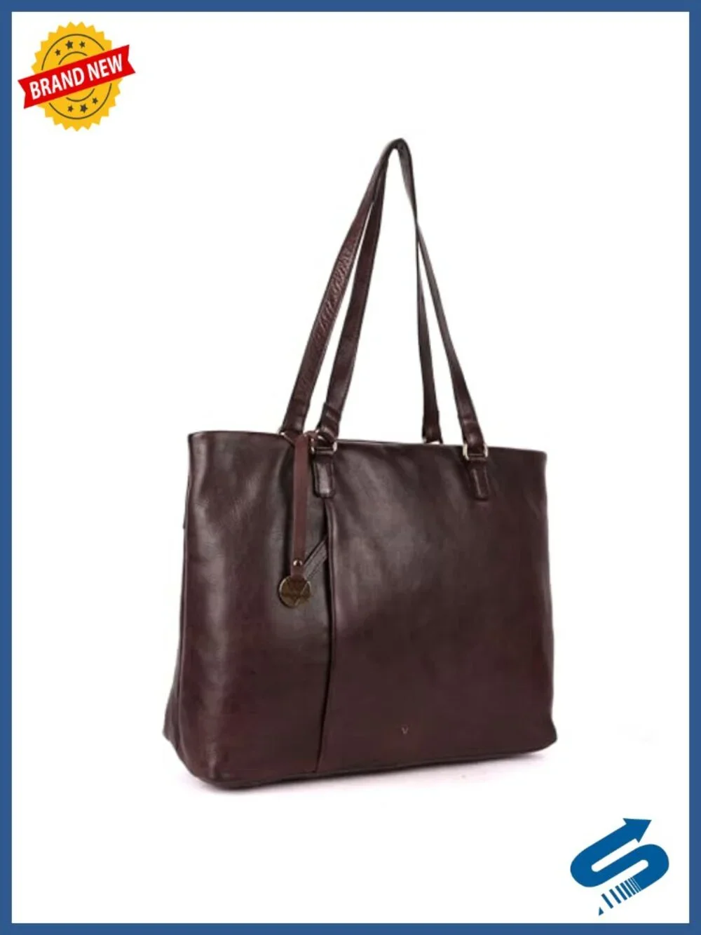 Genuine Italian Leather Tote Satchel Purse with Top Handle Shoulder Bag